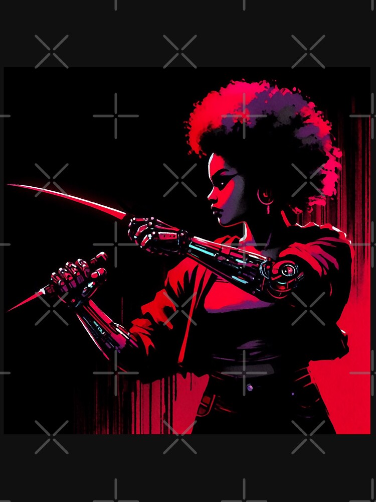 Cyberpunk Afro American Girl T-Shirts, Hoodie, Sweatshirt