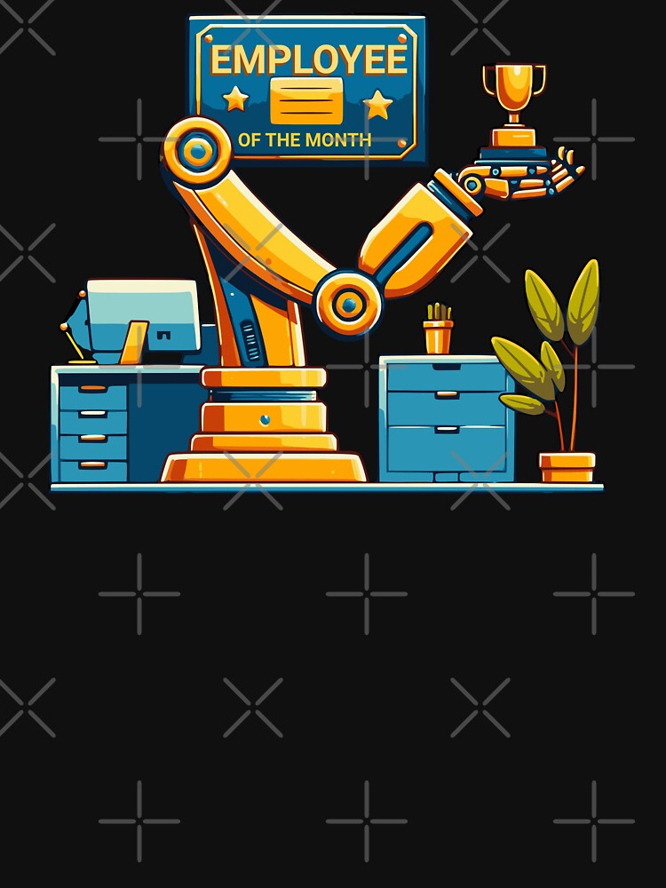 EMPLOYEE OF THE MONTH ROBOT AI FUNNY by HYPeR-NaTUrE T-Shirts, Hoodie, Sweatshirt | BlankRebels.com (Image 3)