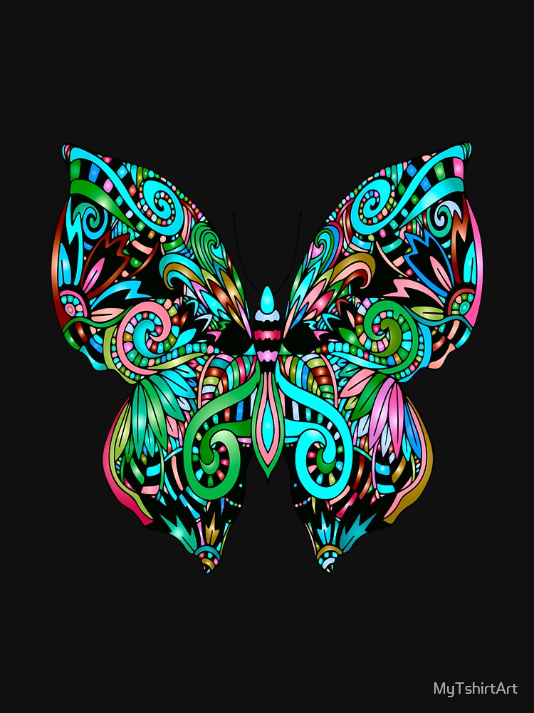 Butterfly Boho-Style by MyTshirtArt T-Shirts, Hoodie, Sweatshirt | BlankRebels.com (Image 3)
