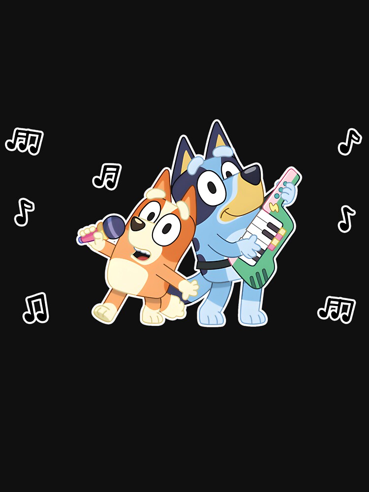 Bluey And Bingo Sing by ramonaaeqvenita T-Shirts, Hoodie, Sweatshirt | BlankRebels.com (Image 3)