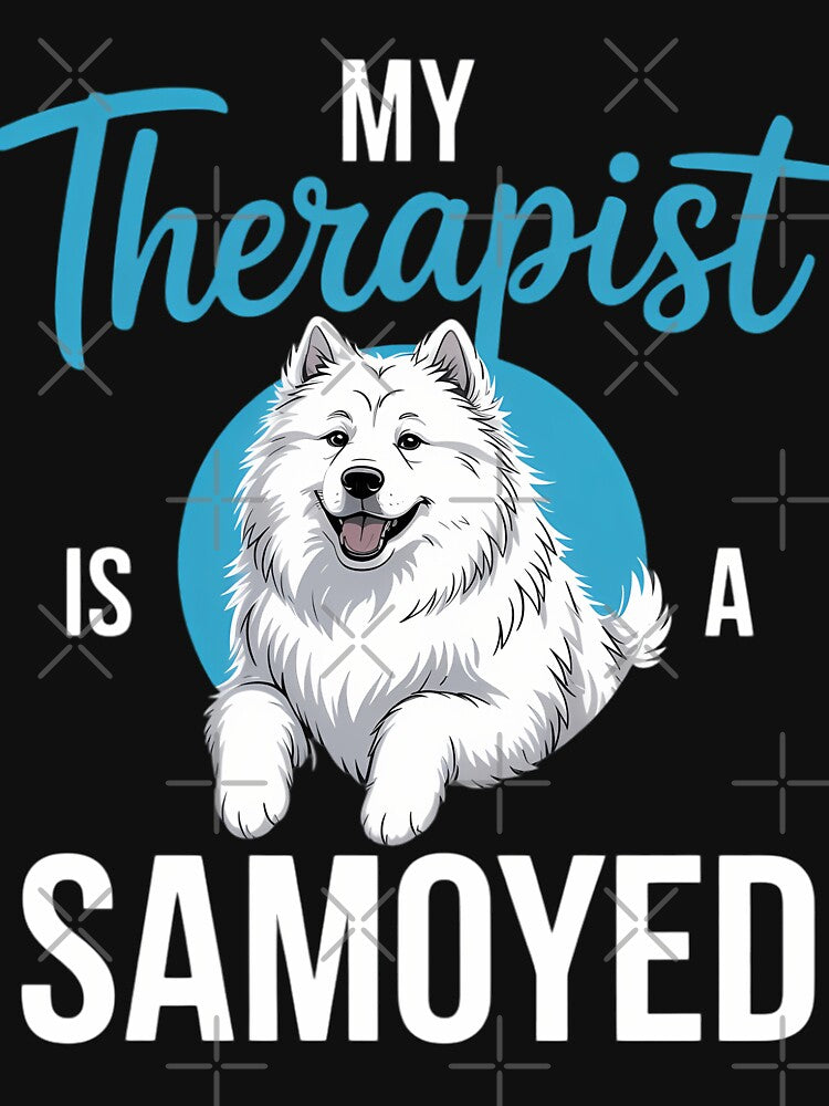 My Therapist is a Samoyed by CookWorldLaughs T-Shirts, Hoodie, Sweatshirt | BlankRebels.com (Image 3)
