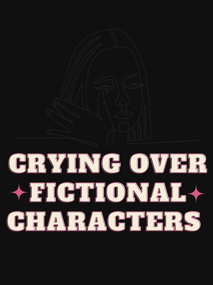 Crying Over Fictional Characters shirt, Dark Romance Reader, Women Reader Sweatshirt by YassineBDM Hoodie (Image 3)