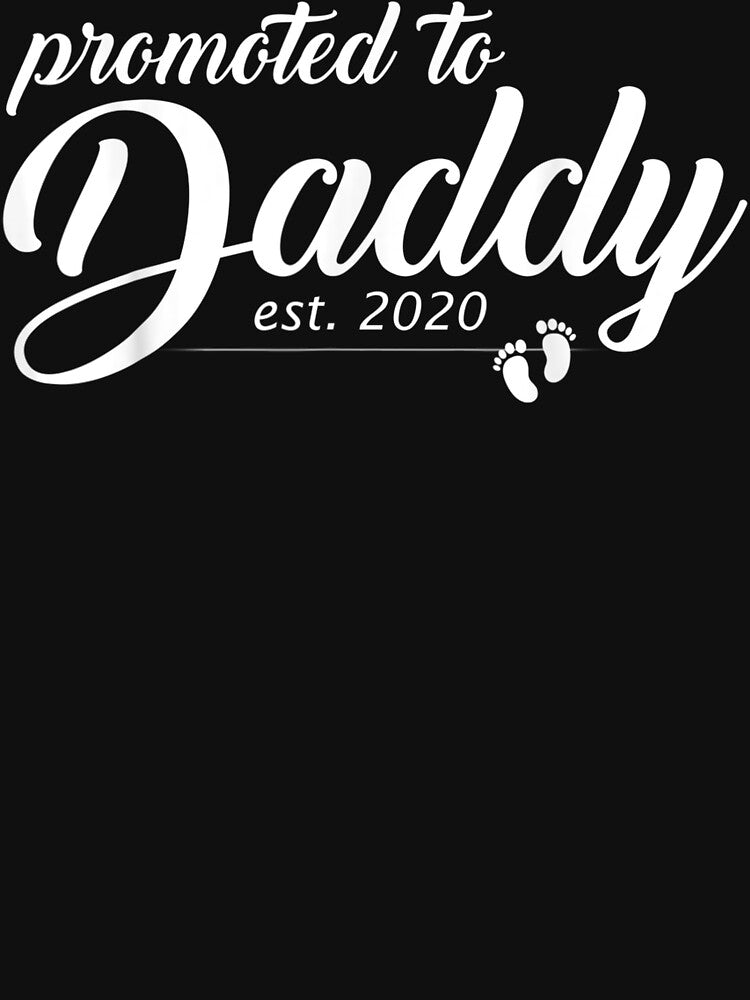 Mens Promoted To Daddy Est 2020 Funny New Dad Baby Gift by DanteShop T-Shirts, Hoodie, Sweatshirt | BlankRebels.com (Image 3)
