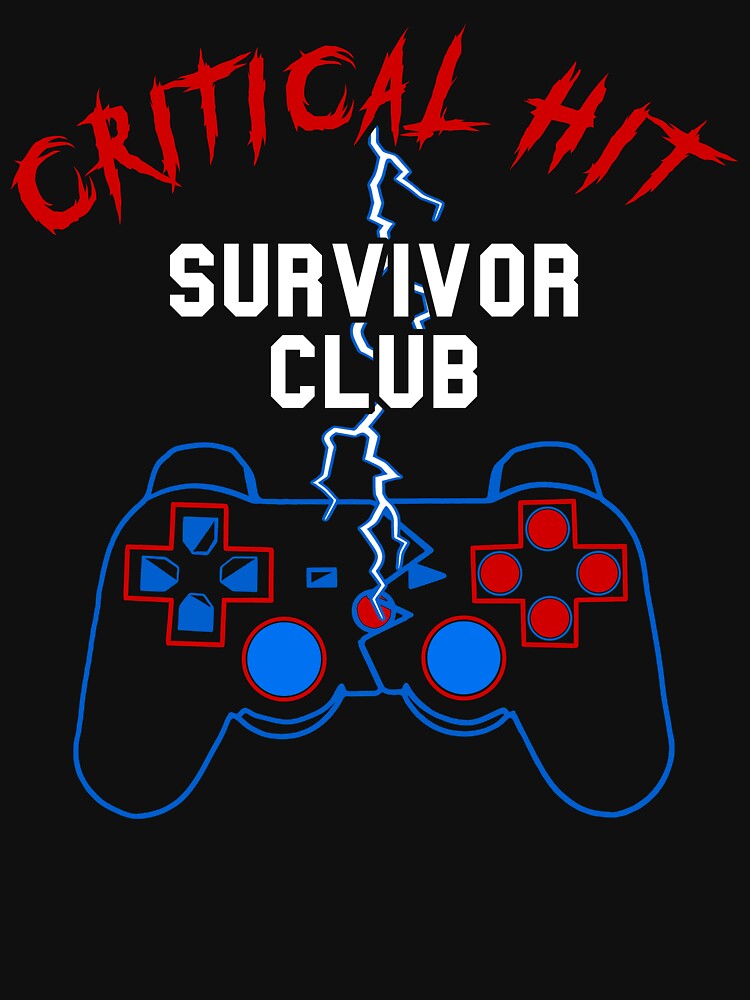 Critical Hit Survivor Club by Power Up Prints T-Shirts, Hoodie, Sweatshirt | BlankRebels.com (Image 3)