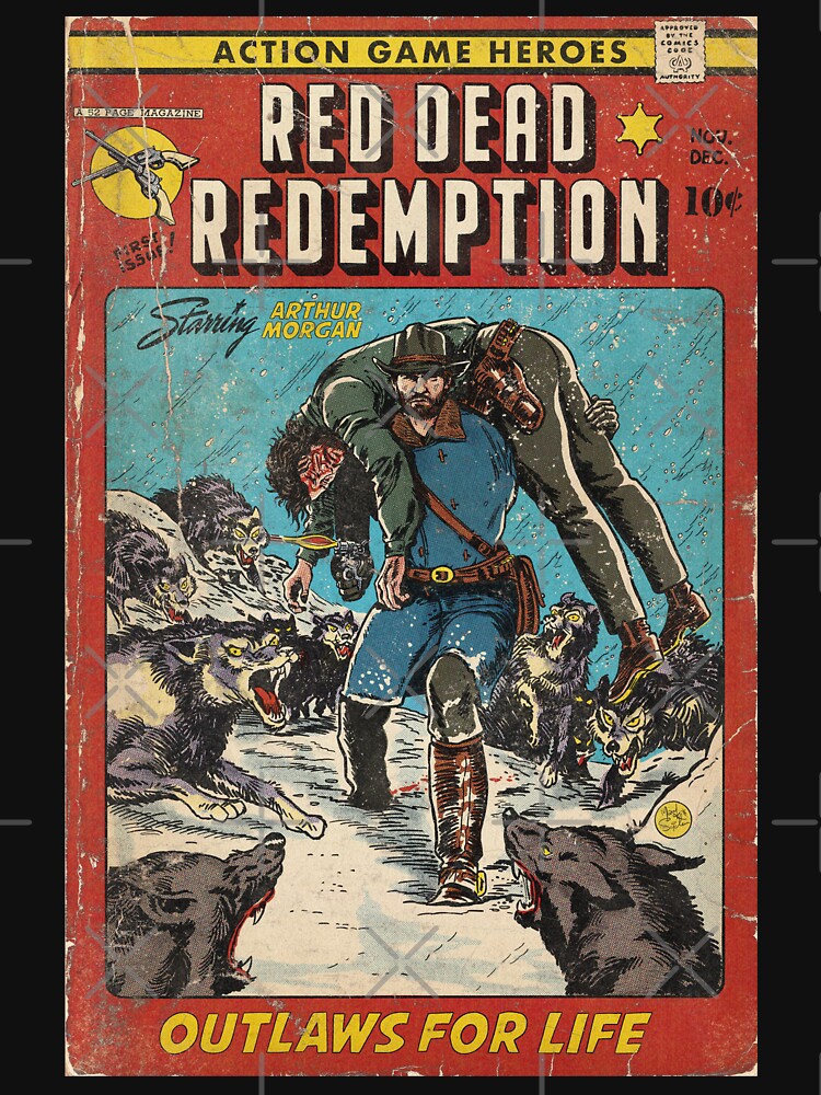 "Outlaws For Life" Comic Book Cover Fan Art by MarkScicluna T-Shirts, Hoodie, Sweatshirt | BlankRebels.com (Image 3)