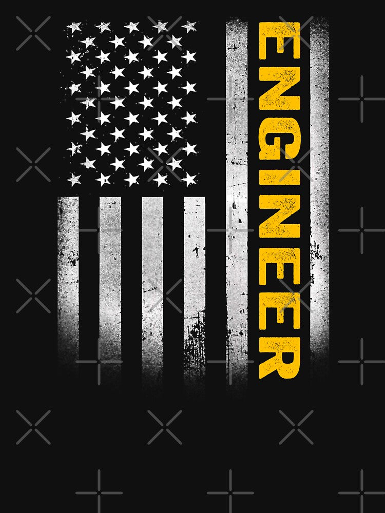 engineer Dad American Flag, Vintage USA engineer American Flag, engineer Dad Mens Womens Girls Christmas... (Image 3)
