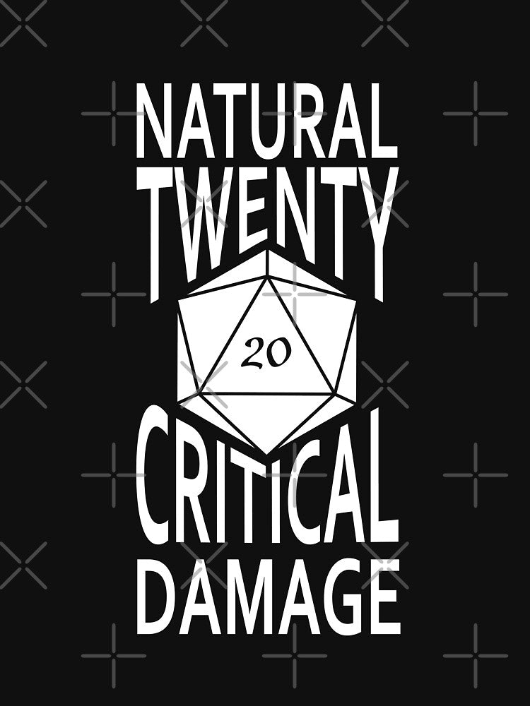twenty natural - critical hit by XeRose T-Shirts, Hoodie, Sweatshirt | BlankRebels.com (Image 3)