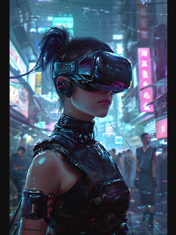 Cyberpunk Warrior Princess by Dannypryce T-Shirts, Hoodie, Sweatshirt | BlankRebels.com (Image 3)