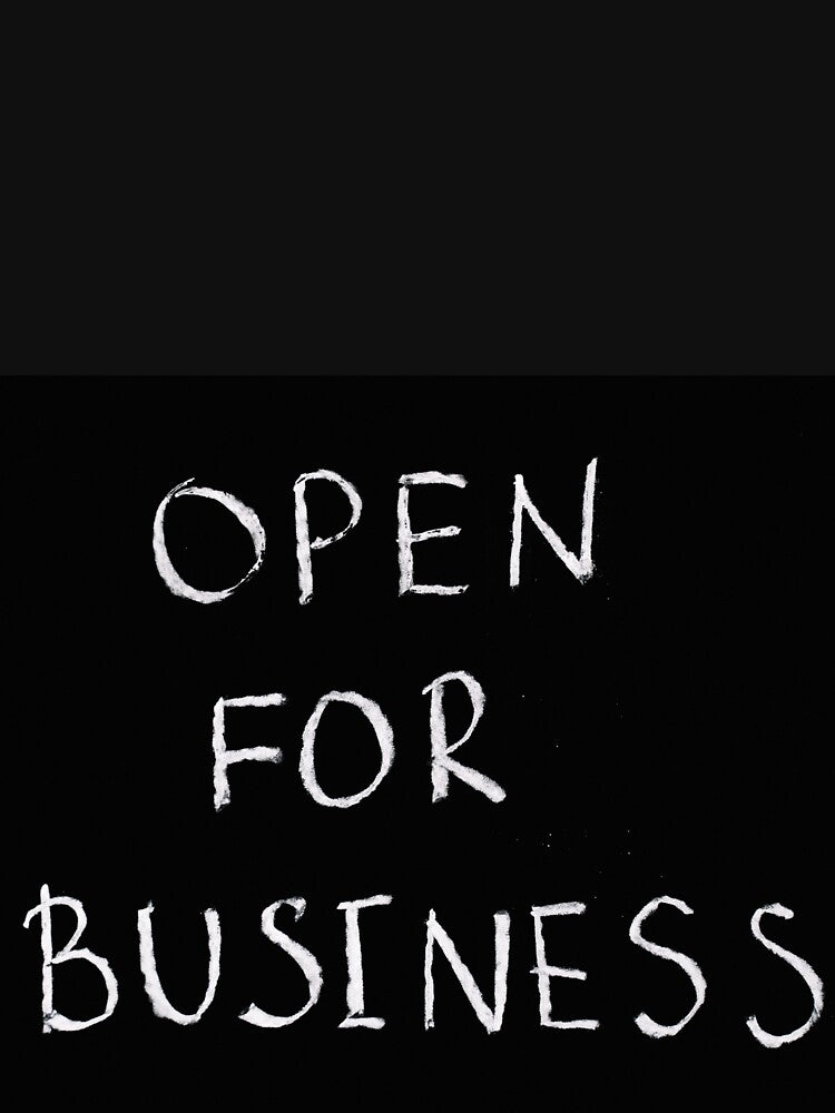 Motivation phrase, open for business, affirmation. by brnlz T-Shirts, Hoodie, Sweatshirt | BlankRebels.com (Image 3)