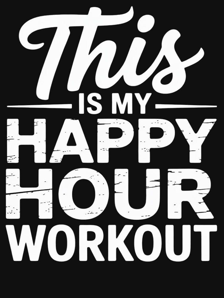 Womens This is My Happy Hour Workout Workout Gym Fitness by AnimeManga2D T-Shirts, Hoodie, Sweatshirt (Image 3)
