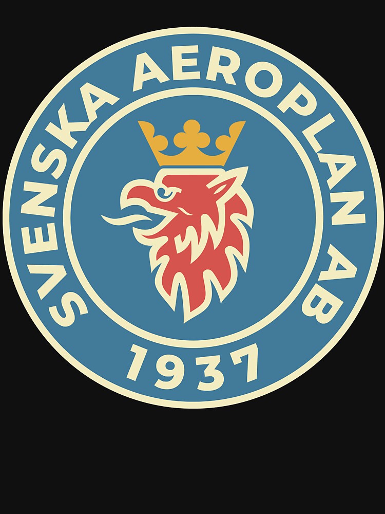 Svenska aeroplan ab saab by flannue7 T-Shirts, Hoodie, Sweatshirt | BlankRebels.com (Image 3)