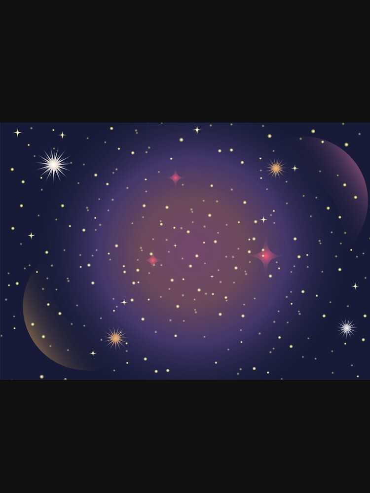 starry night sky with stars, gradient galaxy background by SabinArt T-Shirts, Hoodie, Sweatshirt | BlankRebels.com (Image 3)