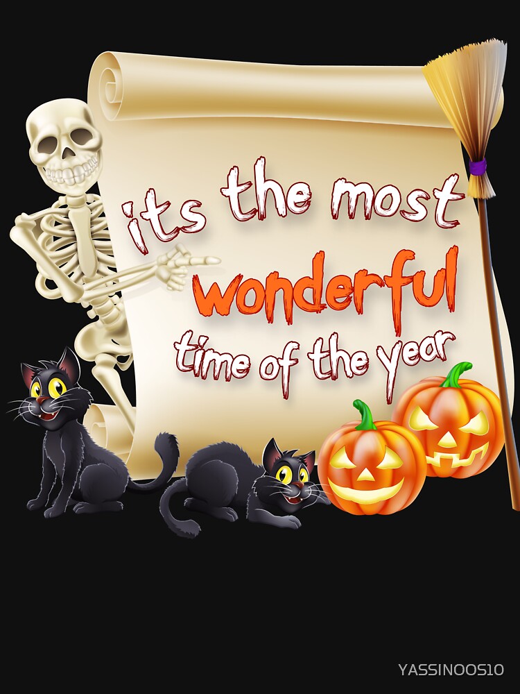 its the most wonderful time of the year black cat halloween by YASSINOOS10 T-Shirts, Hoodie, Sweatshirt (Image 3)