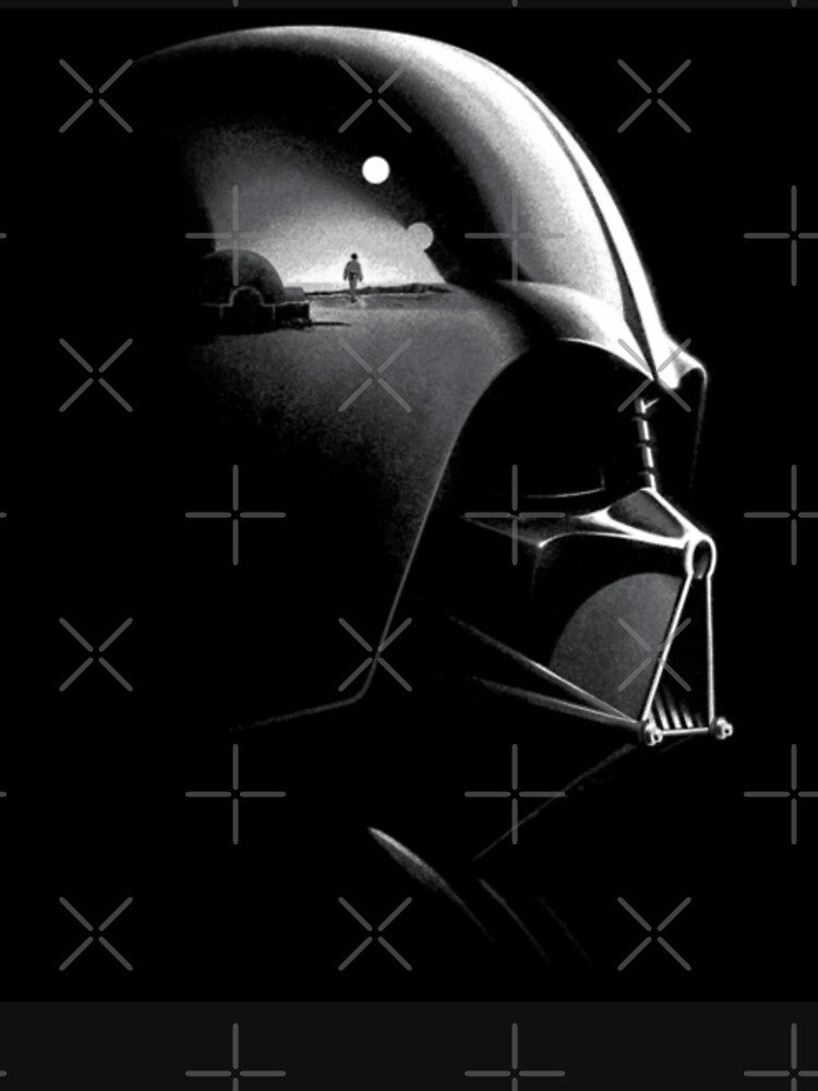 Dark Sith Helmet Minimal Space Scene Shadow Art by rsenugfreakri