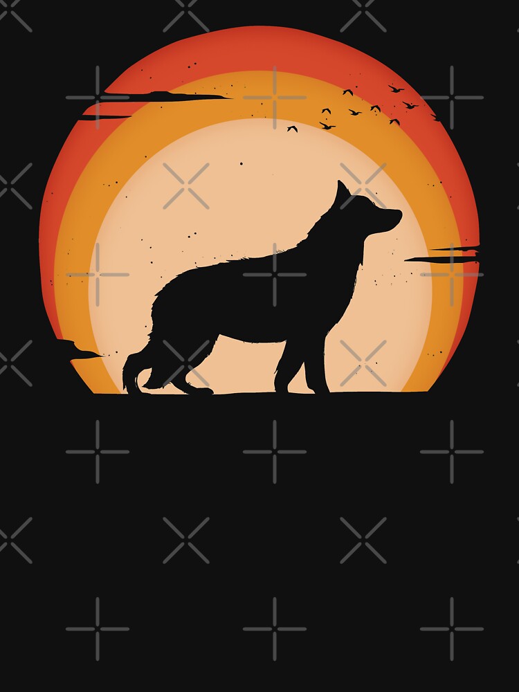 Vintage Shepherd Dog Sunset by SHIRTOVERLORD T-Shirts, Hoodie, Sweatshirt | BlankRebels.com (Image 3)