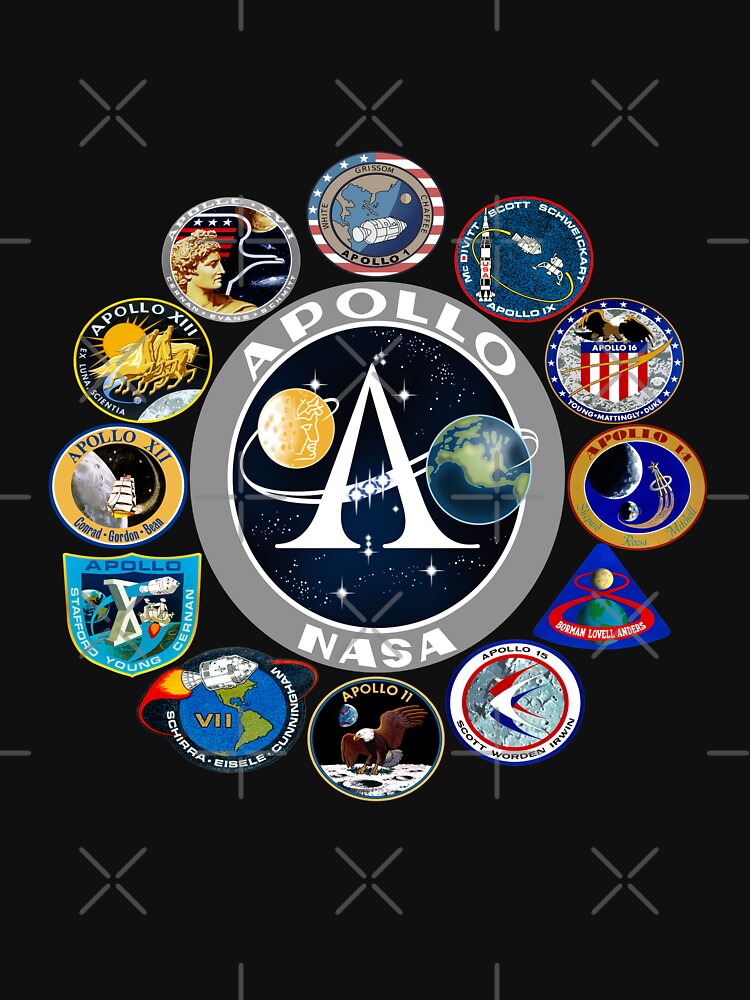 Apollo Missions Patch Badge - NASA Program Logo by ARTZ84 T-Shirts, Hoodie, Sweatshirt | BlankRebels.com (Image 3)