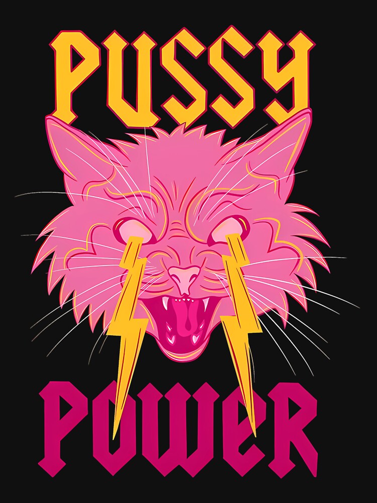 Pussy Power Funny Cat by Tomasaudson T-Shirts, Hoodie, Sweatshirt | BlankRebels.com (Image 3)