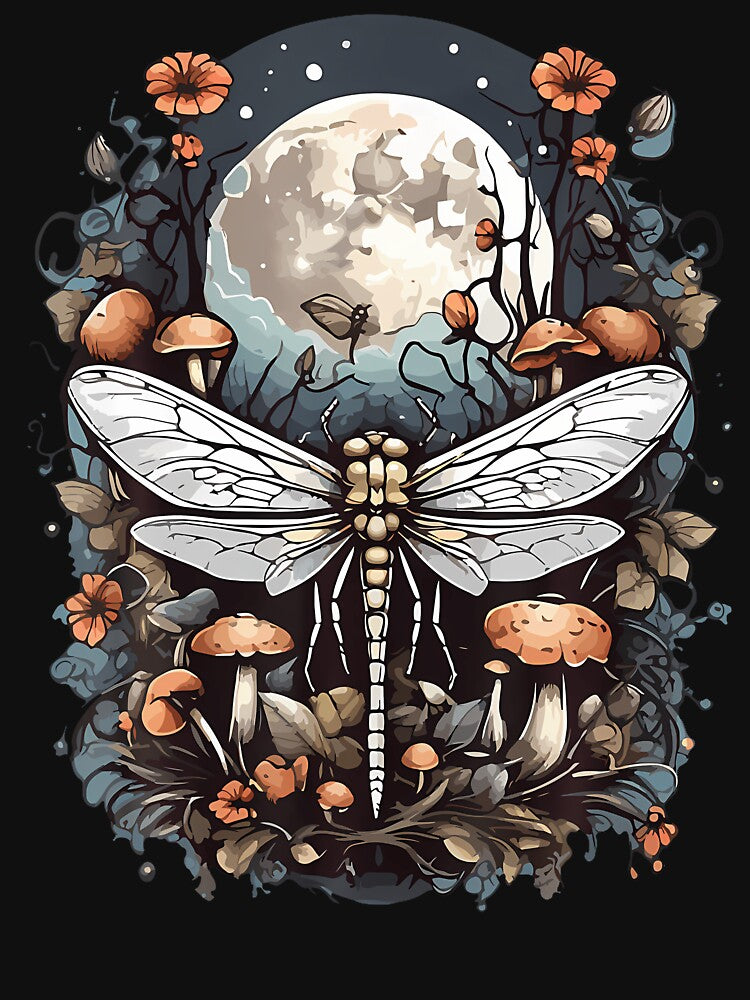 Goblincore Cottagecore Dragonfly Mushroom Aesthetic by TommieJune T-Shirts, Hoodie, Sweatshirt | BlankRebels.com (Image 3)