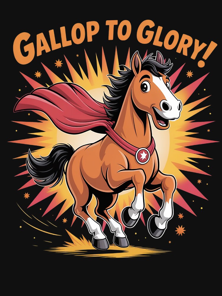 Gallop to Glory Horse Superhero by FluoroWave