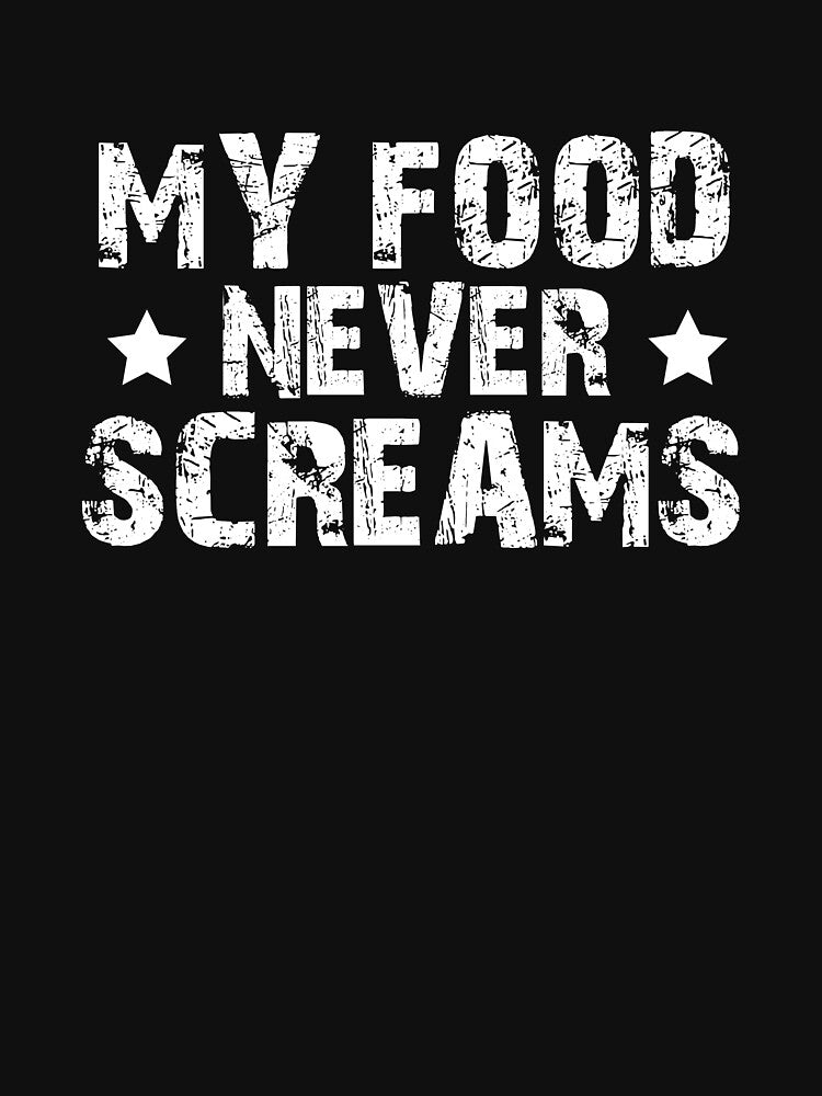 My Food Never Screams, Friends Not Food, Funny Vegan by Designs4Less T-Shirts, Hoodie, Sweatshirt | BlankRebels.com (Image 3)