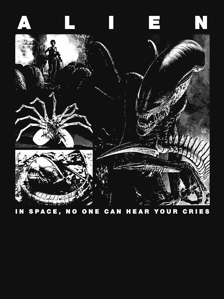 Alien, Xenomorph, alien phases, black version by EspiralArt T-Shirts, Hoodie, Sweatshirt | BlankRebels.com (Image 3)