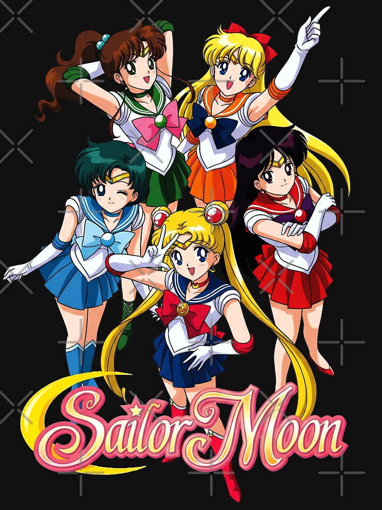 Sailor Moon and Guardians Anime Group Art by bakercolli T-Shirts, Hoodie, Sweatshirt | BlankRebels.com (Image 3)