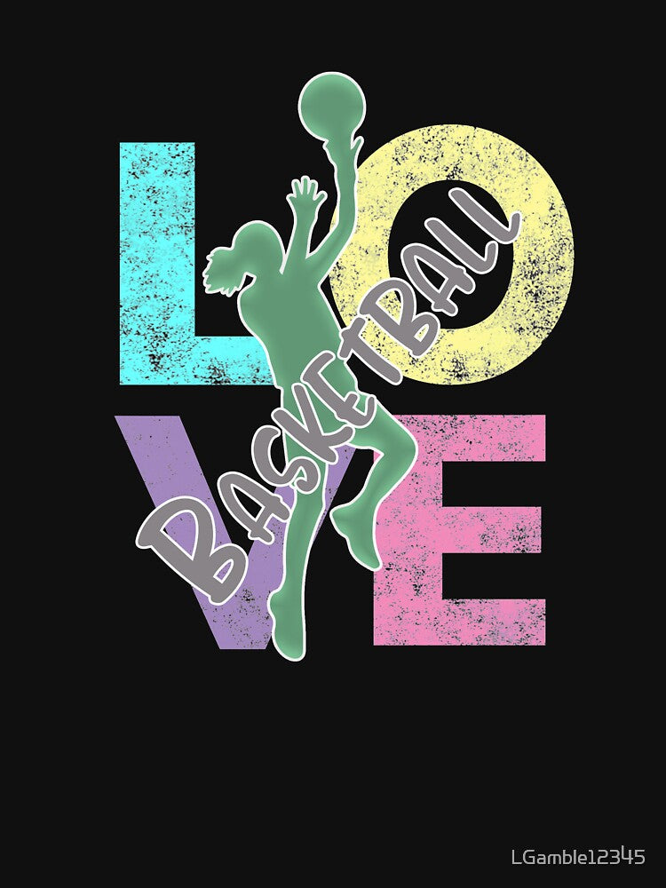 Cute Girls Basketball Love Gift by LGamble12345 T-Shirts, Hoodie, Sweatshirt | BlankRebels.com (Image 3)
