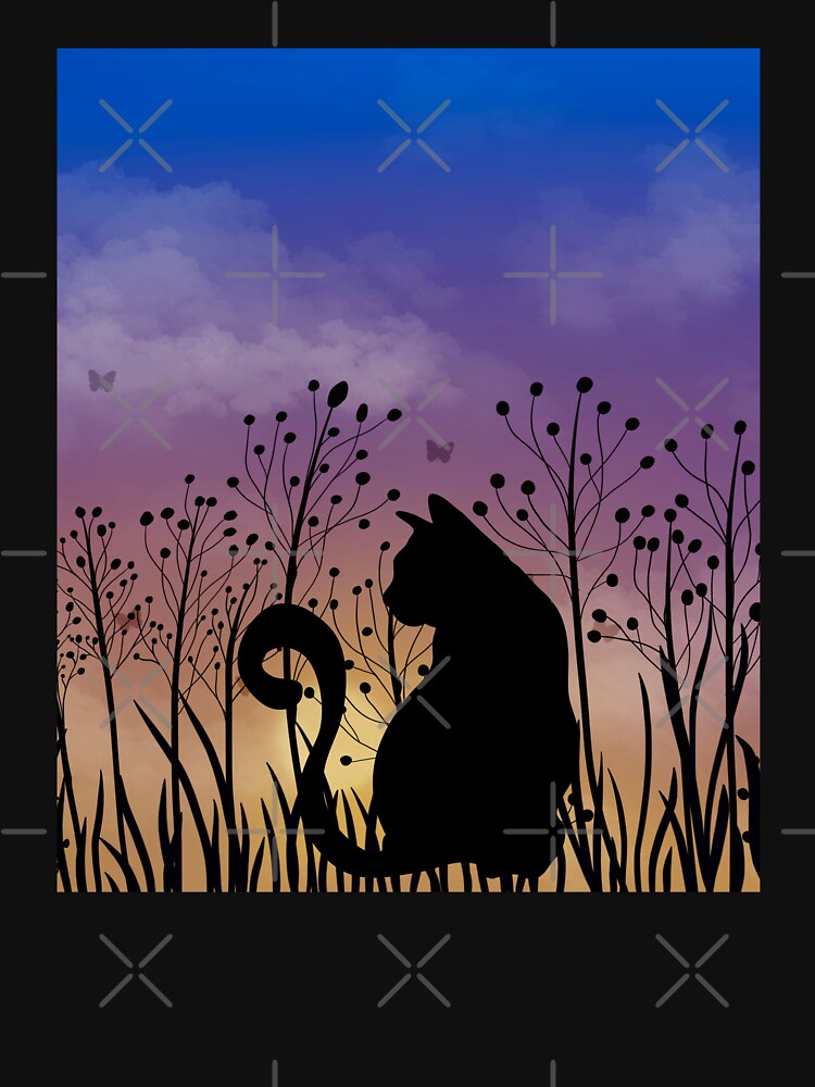 Cat Silhouette Sunset by HappyLifeCreate T-Shirts, Hoodie, Sweatshirt | BlankRebels.com (Image 3)