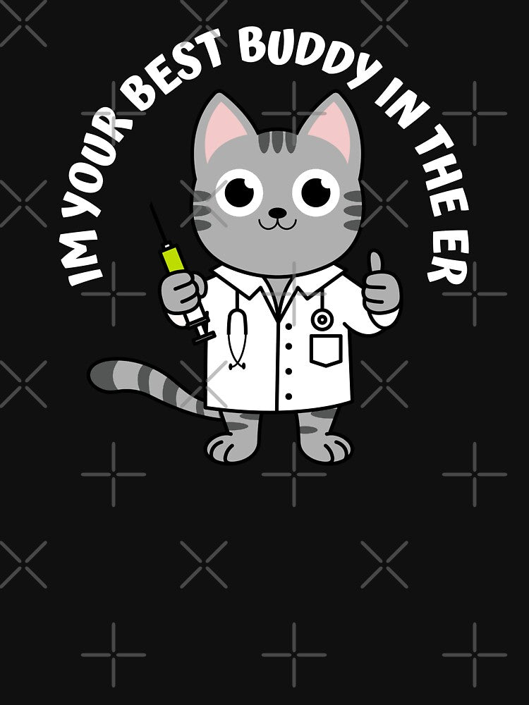 Cat Nurse-Cat doctor-Youre best buddy in the ER by medoutfits T-Shirts, Hoodie, Sweatshirt | BlankRebels.com (Image 3)