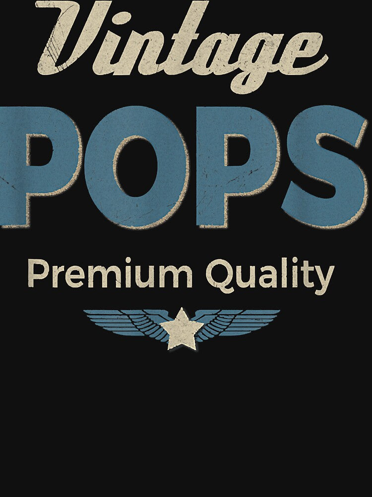 Mens Vintage Pops Fathers Day Gift T Shirt Grandpa Re by IsraelCastro Hoodie, Sweatshirt | BlankRebels.com (Image 3)
