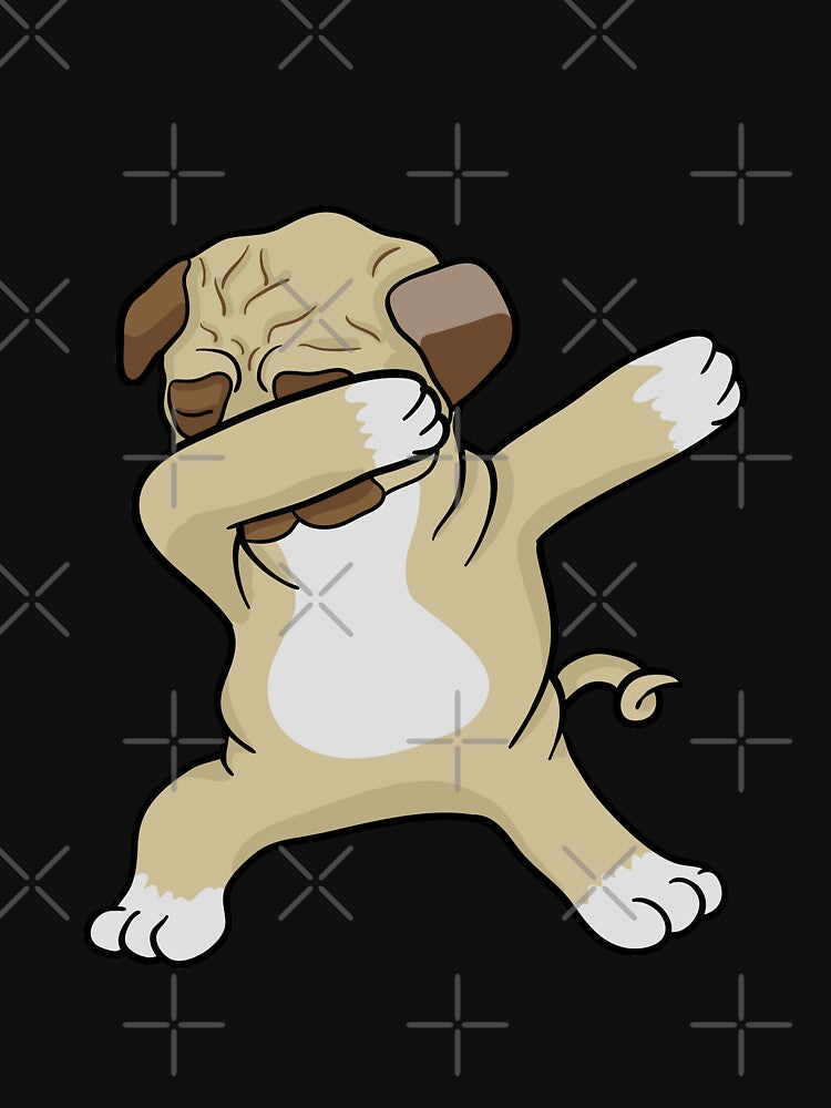 Cute Dabbing Pug Dog Owner Furbaby Pet Canine Animal Lover Breeder Dab by VollLaser T-Shirts, Hoodie, Sweatshirt (Image 3)