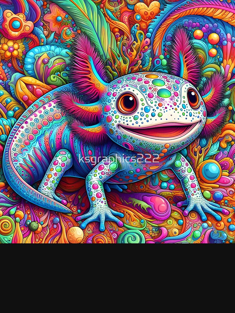 Axolotl Art #95 | Axolotl Lovers by ksgraphics222 T-Shirts, Hoodie, Sweatshirt | BlankRebels.com (Image 3)