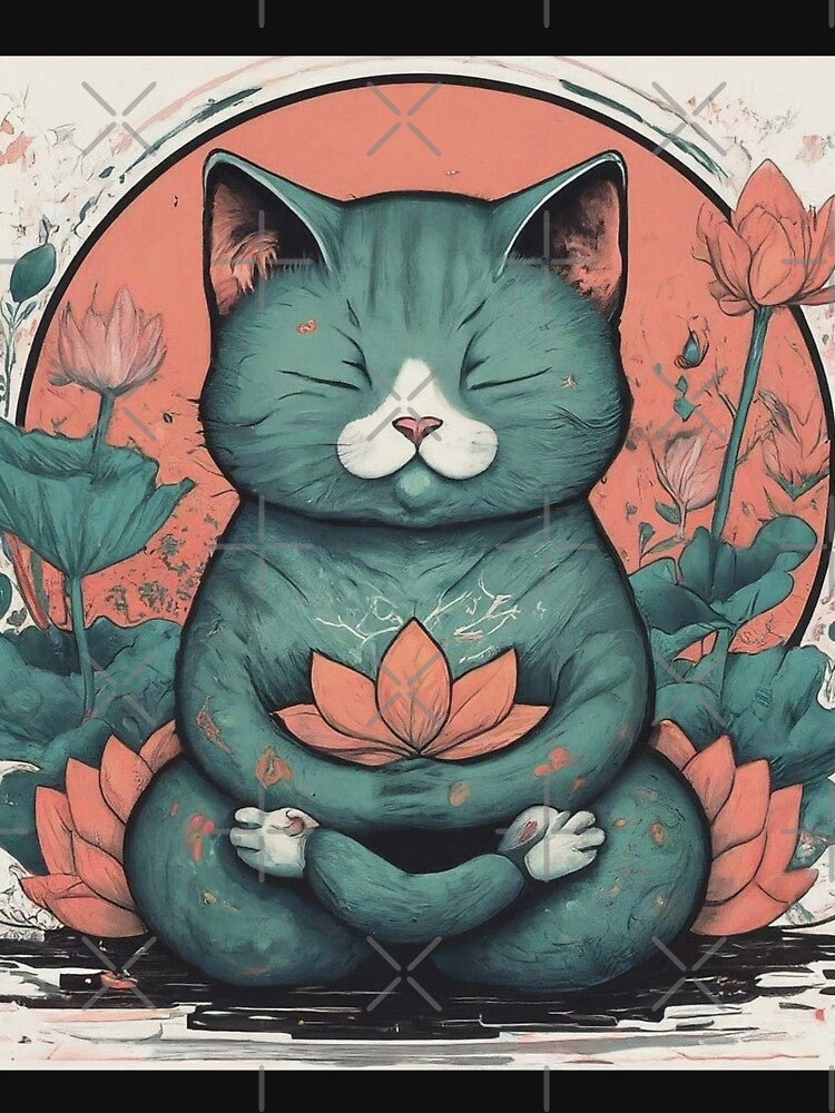 Yoga Cat by ZibaCentralShop