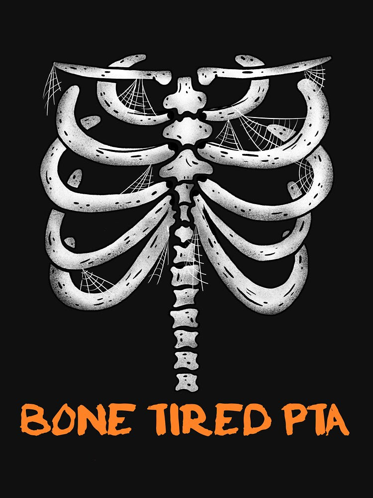 Bone Tired PTA – Funny Halloween Skeleton Physical Therapy Assistant Design by FreshMedThreads T-Shirts,... (Image 3)