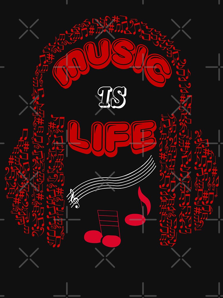 Music is life! by Fashimation20 T-Shirts, Hoodie, Sweatshirt | BlankRebels.com (Image 3)
