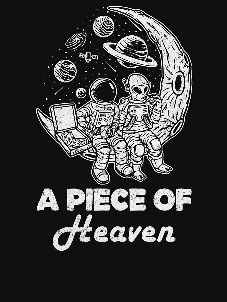 Astronaut Alien Eating Pizza On Moon, Funny Pizza Lover Gift Idea by fooderiffic T-Shirts, Hoodie, Sweatshirt (Image 3)
