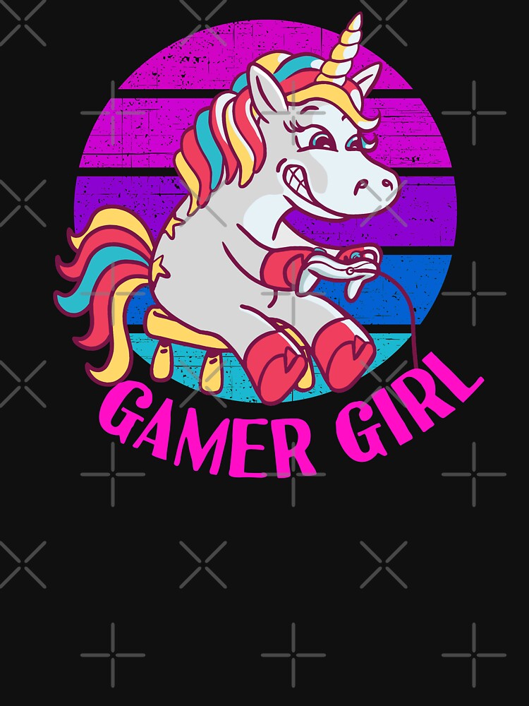 Gamer Girl Unicorn by Frosty1489 T-Shirts, Hoodie, Sweatshirt | BlankRebels.com (Image 3)