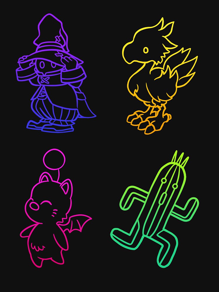 Final Fantasy Outlines by RikDrawsThings