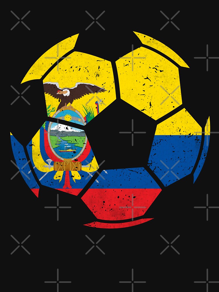 Ecuador Soccer Ball Flag Jersey Ecuadorian Football Fan by EIMgraphic