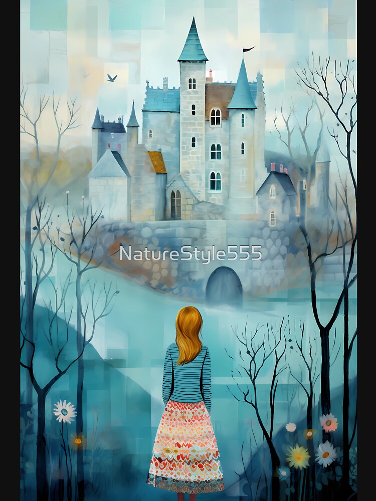 Beautiful Castle and Lonely Girl by NatureStyle555 T-Shirts, Hoodie, Sweatshirt | BlankRebels.com (Image 3)