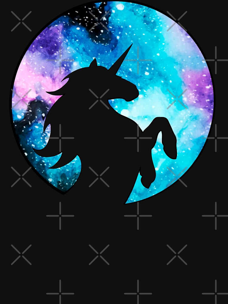 Rearing Galaxy Unicorn Silhouette by Lady-Lilac T-Shirts, Hoodie, Sweatshirt | BlankRebels.com (Image 3)