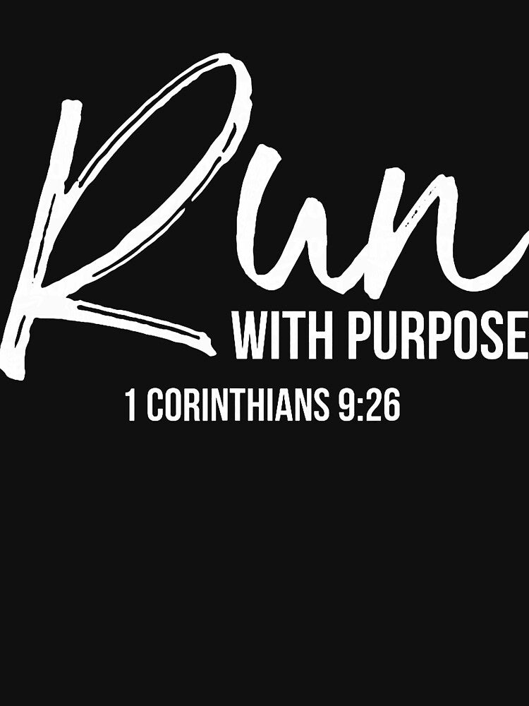 Christian Runner Gift Running Gear Run with Purpose Quote by RobertKnow T-Shirts, Hoodie, Sweatshirt (Image 3)