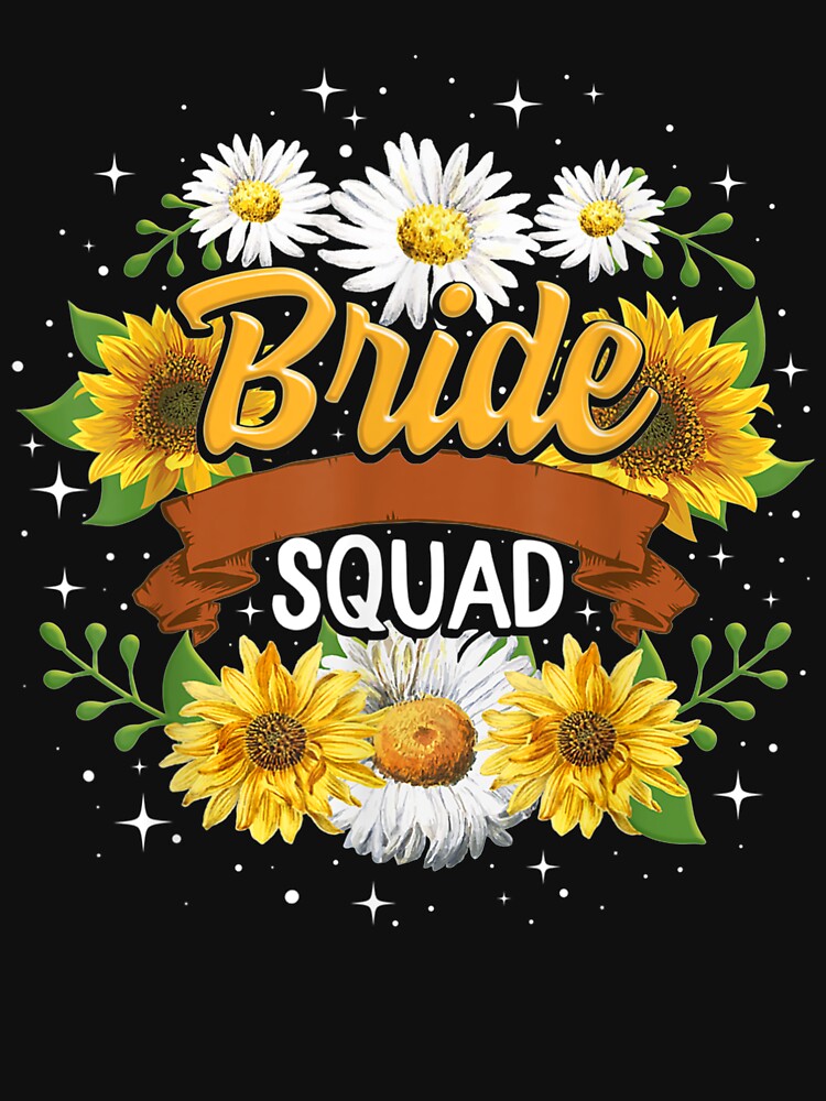 Bride Squad Bridesmaid Matching Bachelorette Party Wedding by avareid3 T-Shirts, Hoodie, Sweatshirt (Image 3)