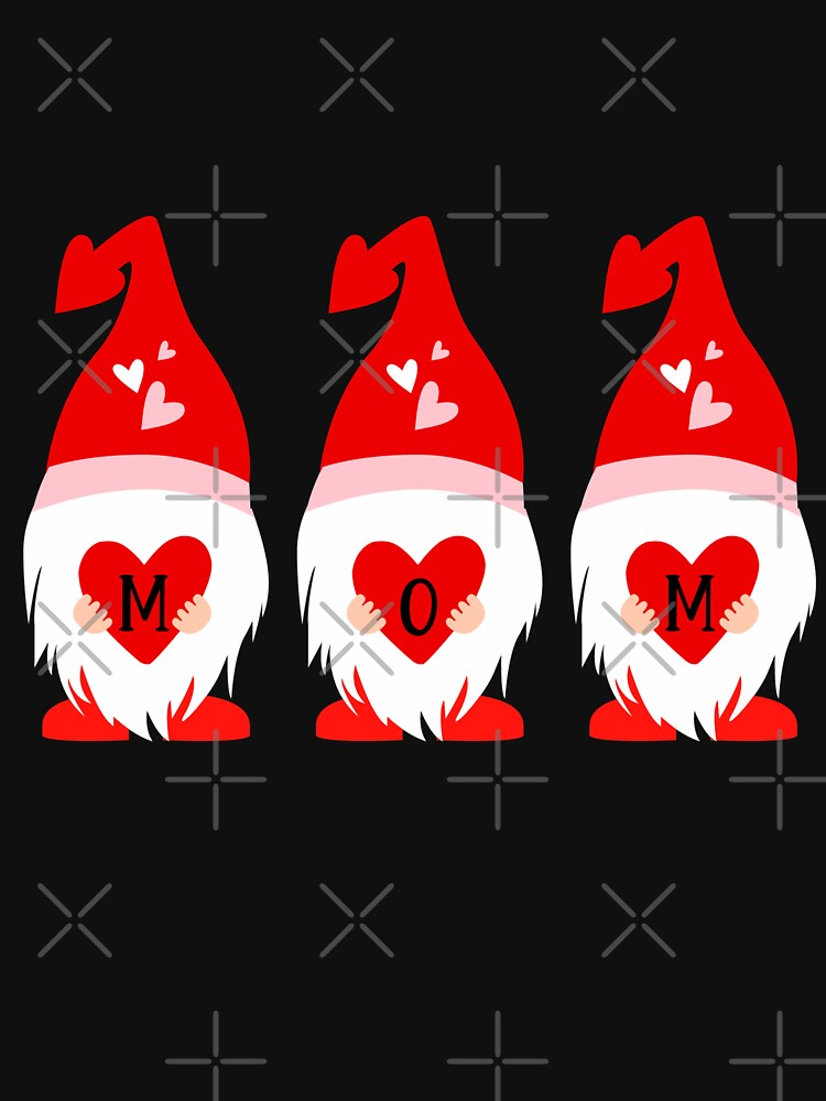 cute Mom Valentine gnome by mlnana T-Shirts, Hoodie, Sweatshirt | BlankRebels.com (Image 3)