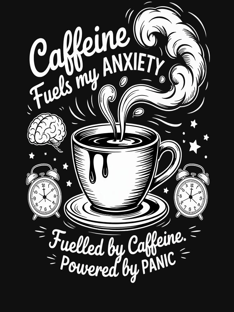 Morning Anxiety Club Caffeine Overthinking Anxious Awesome by kakashinn T-Shirts, Hoodie, Sweatshirt (Image 3)