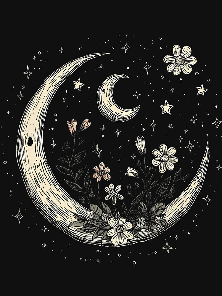 Mystic Lunar Flowers Stars by fanzymukump T-Shirts, Hoodie, Sweatshirt | BlankRebels.com (Image 3)