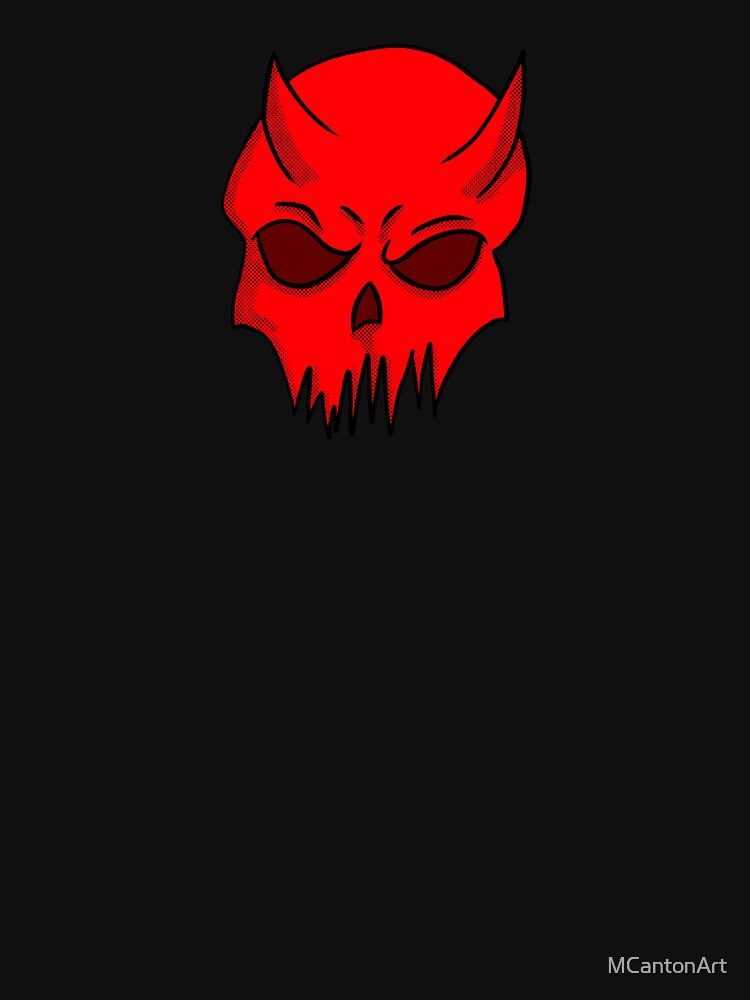 Red Devil skull by MCantonArt T-Shirts, Hoodie, Sweatshirt | BlankRebels.com (Image 3)