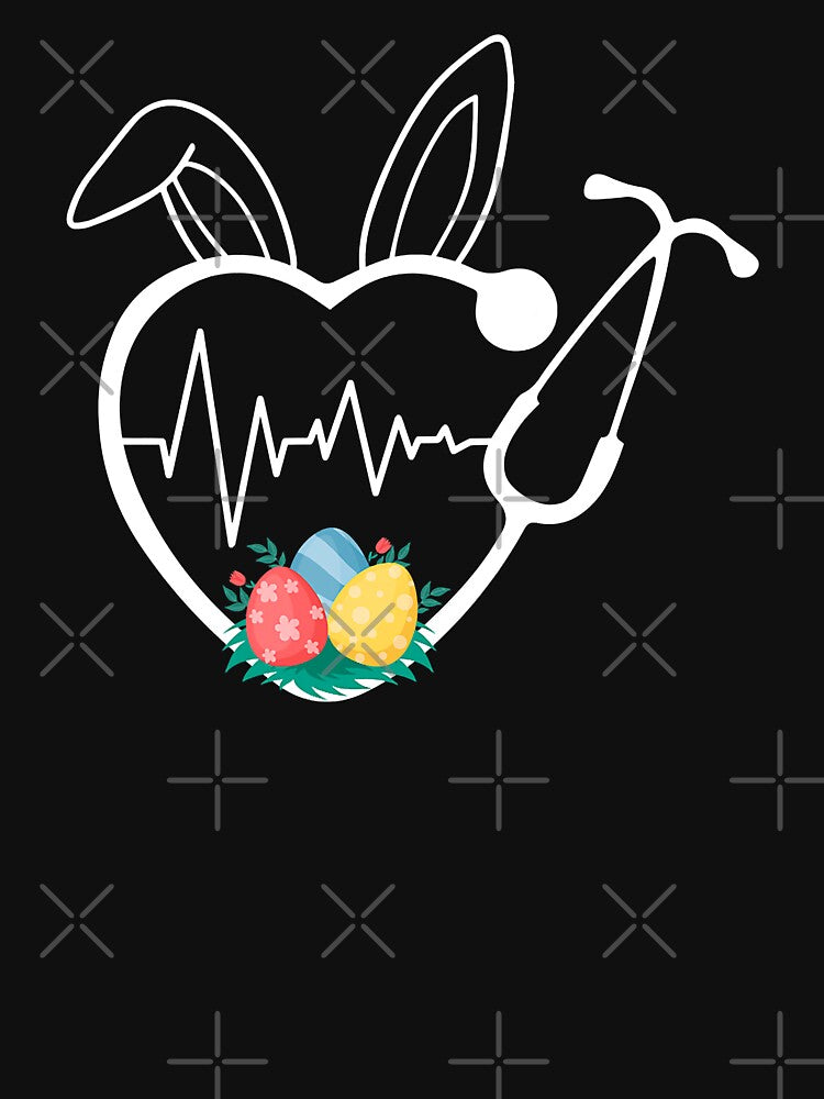 Stethoscope Love Easter Nurse Life Egg Nurse Easter Bunny by GardNewerd T-Shirts, Hoodie, Sweatshirt (Image 3)