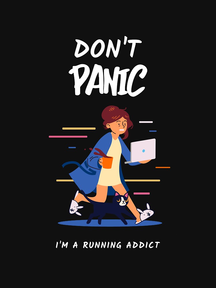 Don't panic, I'm a running addict by Danylo14 T-Shirts, Hoodie, Sweatshirt | BlankRebels.com (Image 3)