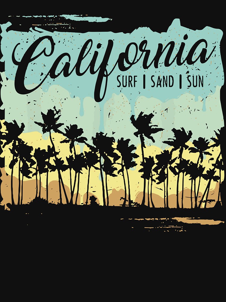 California Surfing Beach Summer Vintage by ShaneGuzman T-Shirts, Hoodie, Sweatshirt | BlankRebels.com (Image 3)